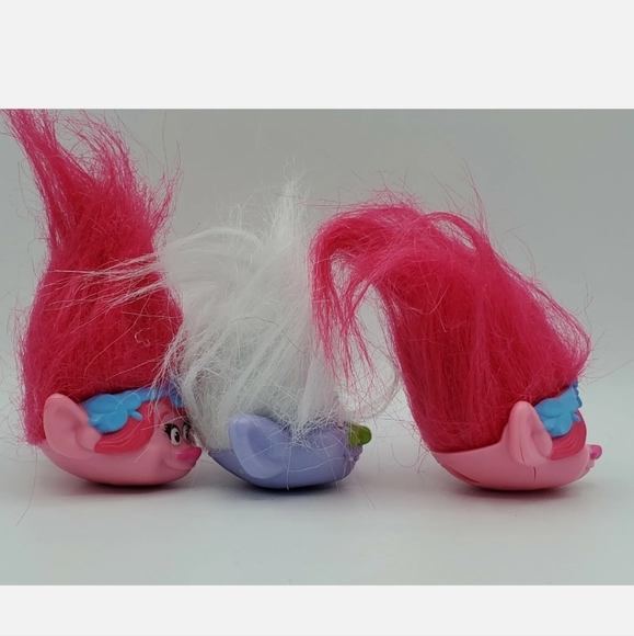 Vintage Trolls Purple Hair & Blue Hair 1992, 2005. Troll Pencil Tops New Gen. - Picture 10 of 10